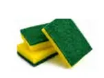 [210203] Schwamm mit Scheuerseite - Gelb/Grün