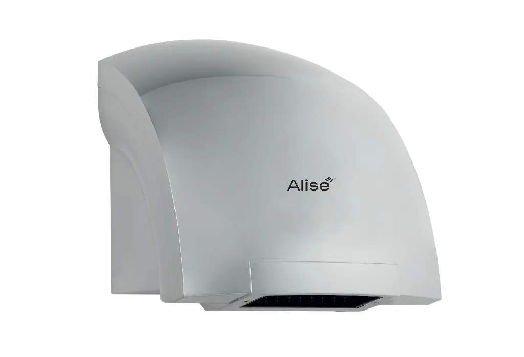 [115002] ALISE Händetrockner 1800 W, ABS, silbermetallic