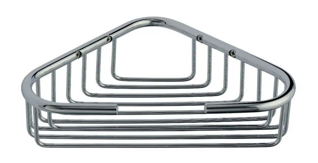 [105113] Eckduschregal aus Stahl