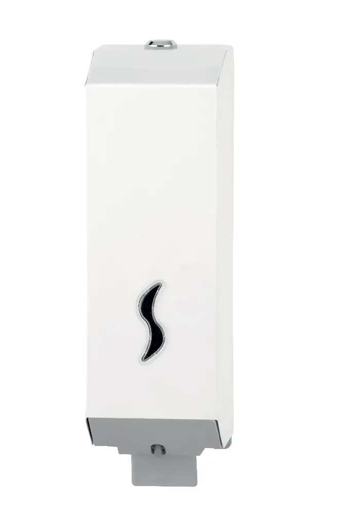 [105035] Flüssigseifenspender 1,2L, epoxybeschichteter Stahl, weiß