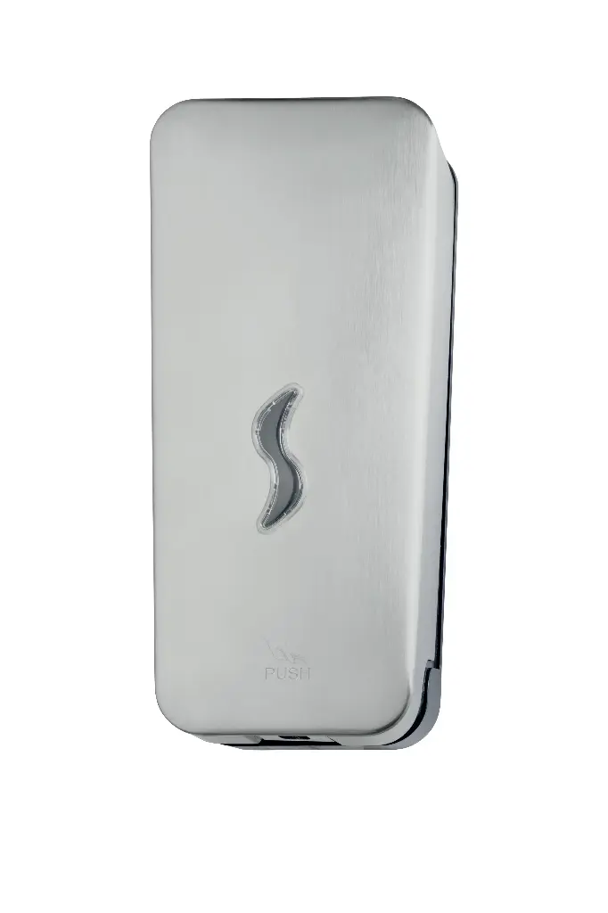 [105830] Flüssigseifenspender 1L, gebürsteter Edelstahl AISI 304