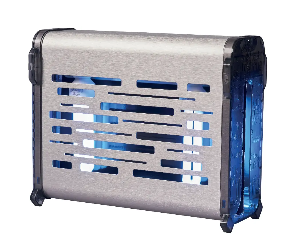 Insektenvernichter mit Haftpapier, 80 W, aus gebürstetem Edelstahl 