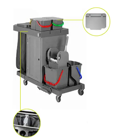[700008181-A] Multifunktionswagen - SAFETY 1.1 mit Wringer