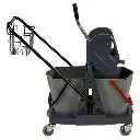 Reinigungswagen mit Doppelbehälter