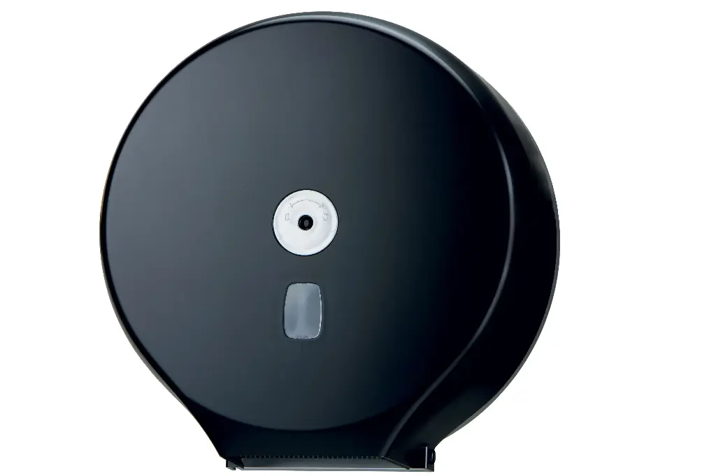 [104205] Toilettenpapierrollenspender 400m, schwarz lackiert 