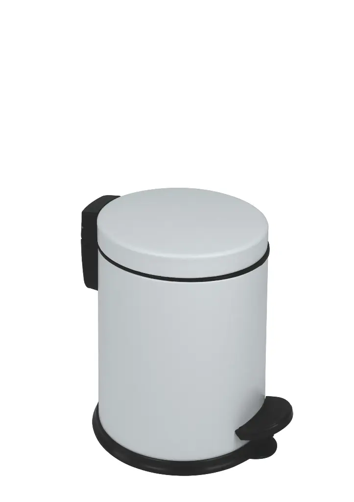 [913031] Treteimer Basic 3L, epoxybeschichteter Stahl, weiß