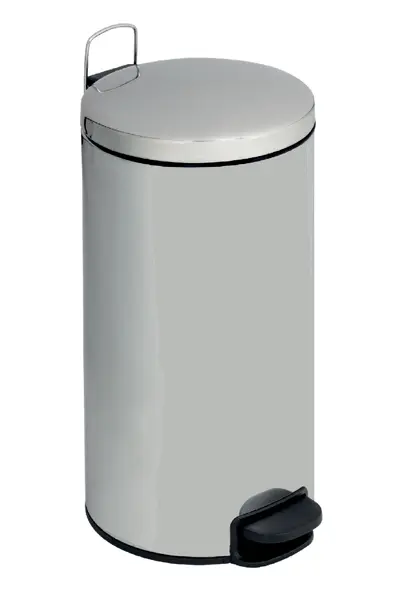 [112305] Treteimer mit sanft schließendem Deckel 30L, Edelstahl, glänzend