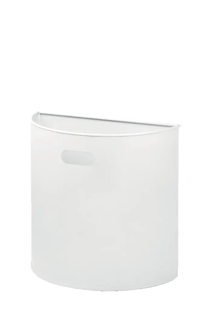 [773033] Wandabfallbehälter 20L, epoxybeschichteter Stahl, weiß