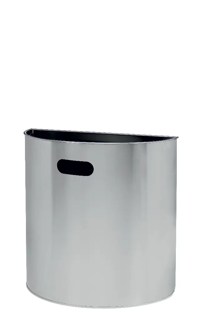 Wandabfallbehälter 20L, gebürsteter Edelstahl