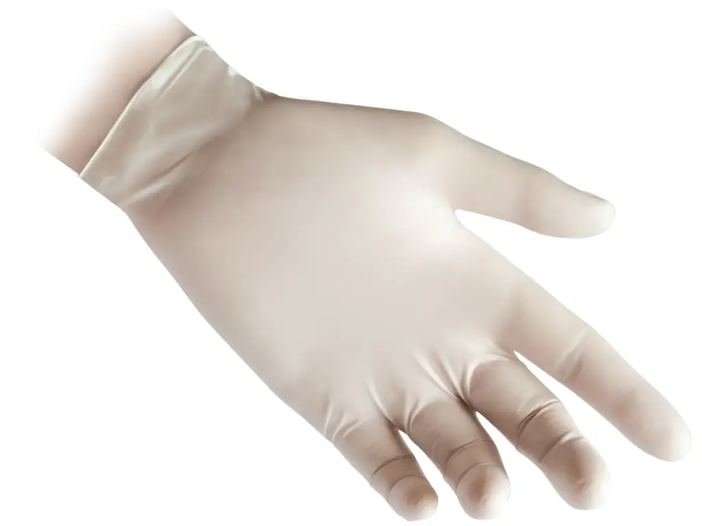 [R46-S] Latex-Einweghandschuhe 5.7g, weiss (S)